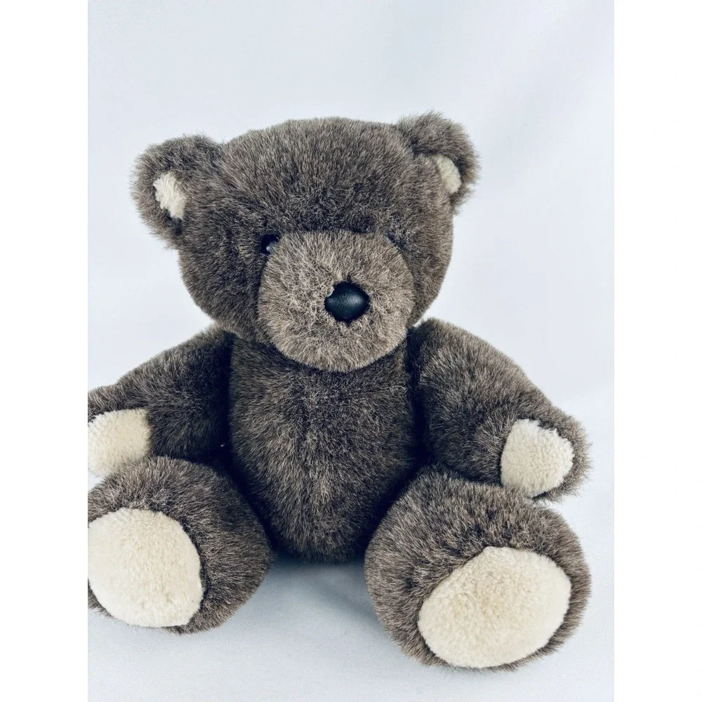 1986‎ Vintage Dakin Jointed Teddy Bear Brown Plush Furry Soft Stuffed Animal